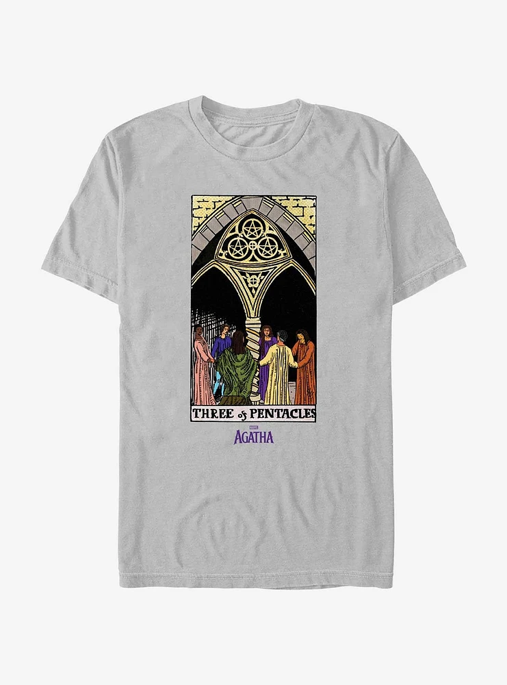 Marvel Agatha Three Of Pentacles Tarot T-Shirt