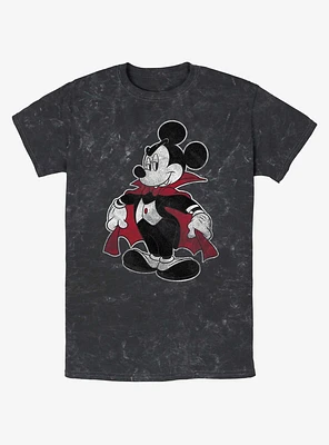 Disney Mickey Mouse Vampire Cape Mineral Wash T-Shirt