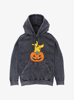 Pokemon Pikachu Pumpkin Mineral Wash Hoodie