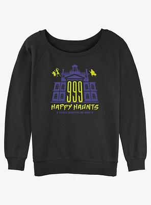 Disney The Haunted Mansion 999 Happy Haunts Womens Slouchy Sweatshirt