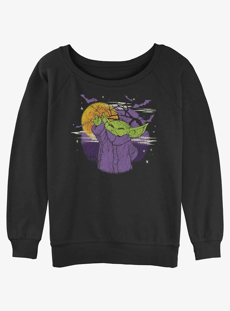 Star Wars The Mandalorian Bats Womens Slouchy Sweatshirt