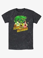 Spongebob Squarepants Flying Dutchman Mineral Wash T-Shirt