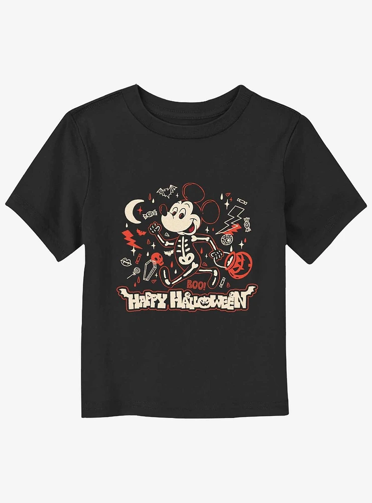 Disney Mickey Mouse Happy Halloween Boo Toddler T-Shirt