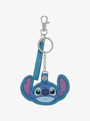 Disney Lilo & Stitch Blue Stitch AirTag Holder and Keychain