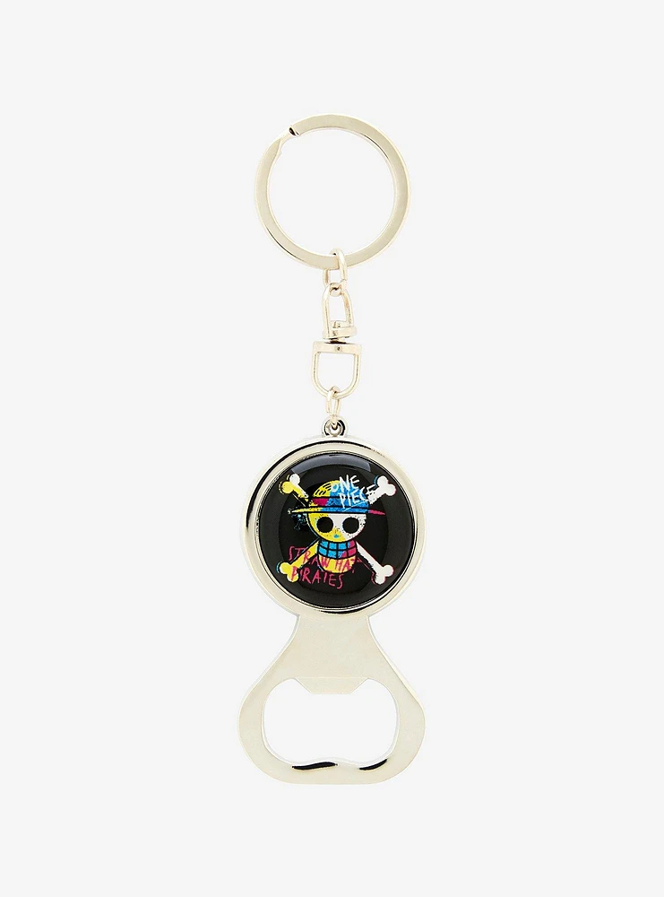 One Piece Straw Hat Pirates Jolly Roger Keychain & Bottle Opener