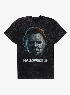 Halloween II Michael Myers Face Mask Mineral Wash T-Shirt