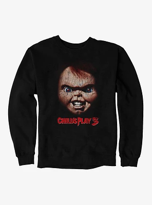 Chucky Child's Play 3 Large Face Sweatshirt