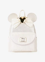 Loungefly Disney Minnie Mouse Ears Lace Wedding Mini Backpack