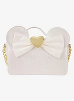Loungefly Disney Minnie Mouse Ears Lace Wedding Crossbody Bag