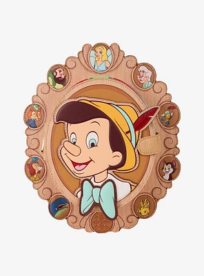 Loungefly Disney Pinocchio Wood Frame Portrait Figural Mini Backpack
