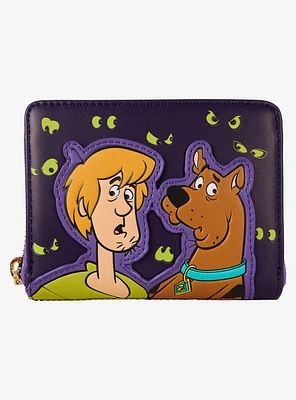 Loungefly Scooby-Doo! Shaggy & Scooby Eyes Glow-In-The-Dark Small Zip Wallet