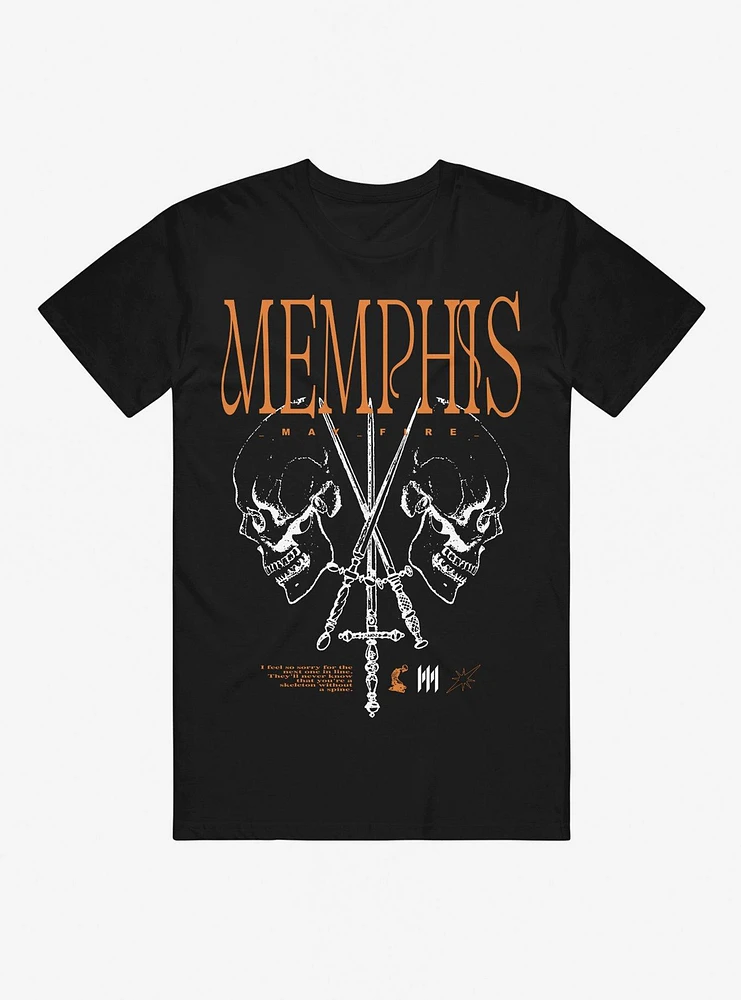 Memphis May Fire Skull & Sword T-Shirt