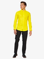 Yellow Fellow Long Sleeve Button-Up Shirt