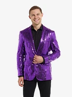 Sequins Purple Blazer