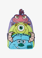 Loungefly Disney Pixar Monsters, Inc. Sulley, Mike, & Randall Triple Pocket Mini Backpack