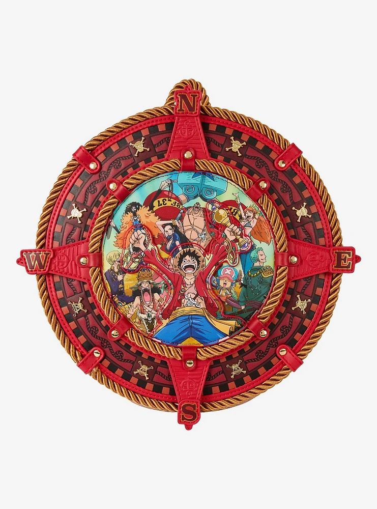 Loungefly One Piece Compass Figural Mini Backpack