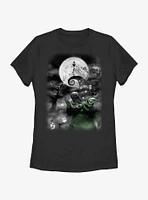 Disney The Nightmare Before Christmas Night Sky Moon Womens T-Shirt