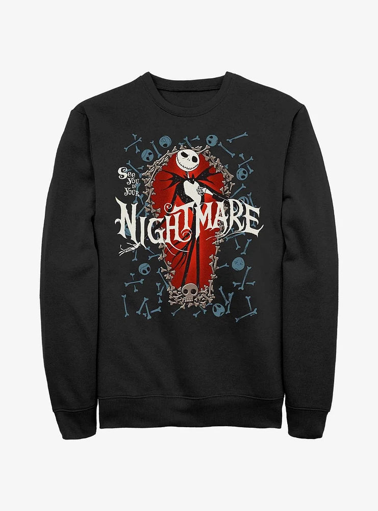 Disney The Nightmare Before Christmas Jack Bone Coffin Sweatshirt