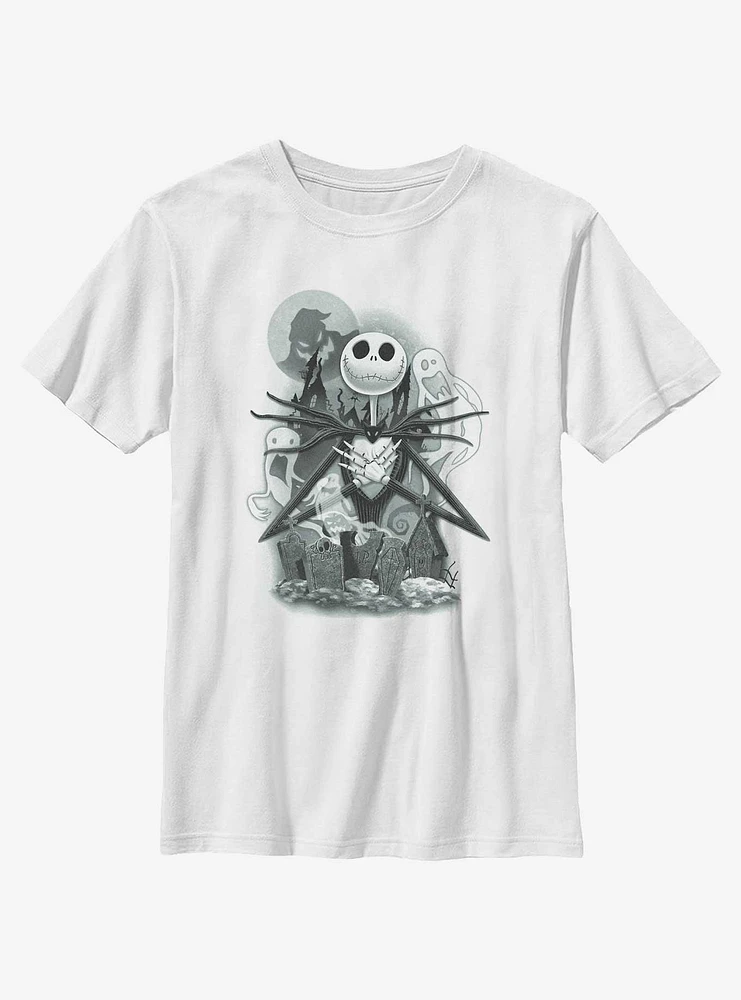 Disney The Nightmare Before Christmas Jack To Heart Youth T-Shirt