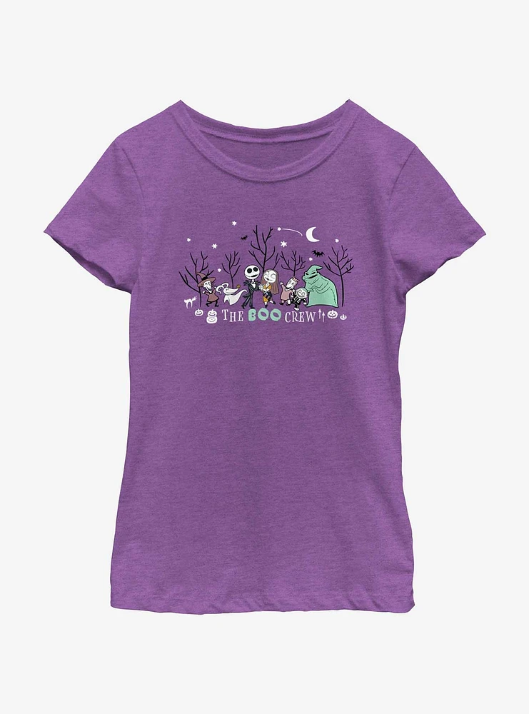 Disney The Nightmare Before Christmas Boo Crew Youth Girls T-Shirt