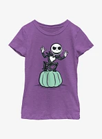 Disney The Nightmare Before Christmas Jack Pumpkin Youth Girls T-Shirt