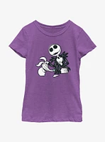 Disney The Nightmare Before Christmas Jack With Zero Youth Girls T-Shirt