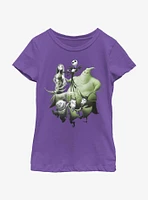 Disney The Nightmare Before Christmas Groupshot Youth Girls T-Shirt