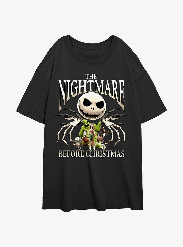 Disney The Nightmare Before Christmas Jacks A Womens Oversized T-Shirt