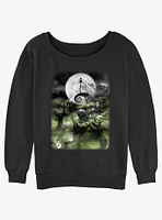 Disney The Nightmare Before Christmas Scary Night Womens Slouchy Sweatshirt