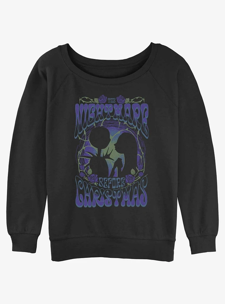 Disney The Nightmare Before Christmas Poster Womens Slouchy Sweatshirt