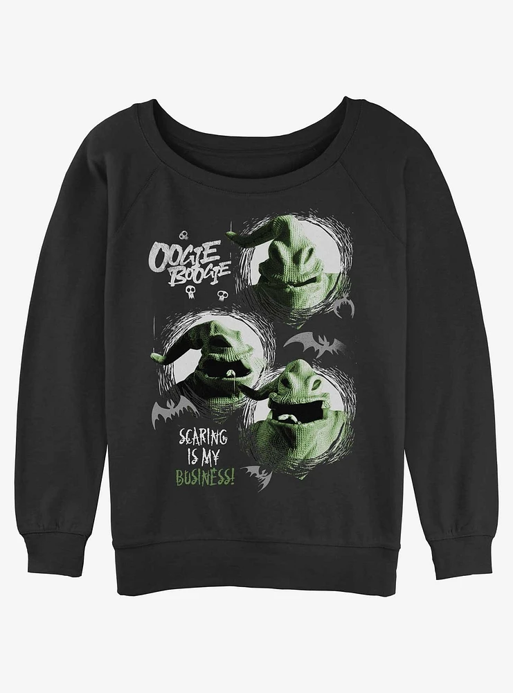 Disney The Nightmare Before Christmas Oogie Boogie My Business Womens Slouchy Sweatshirt