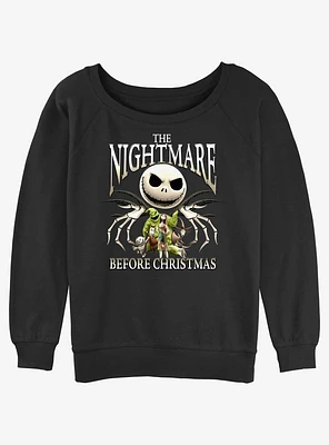 Disney The Nightmare Before Christmas Jacks A Womens Slouchy Sweatshirt