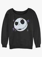 Disney The Nightmare Before Christmas Jack Face Womens Slouchy Sweatshirt