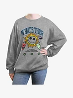 Disney The Nightmare Before Christmas What's this Womens Oversized Sweatshirt