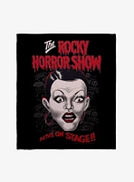 The Rocky Horror Picture Show Alive On Stage Throw Blanket