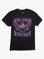 Five Finger Death Punch Stuck My Ways Winged Skull T-Shirt