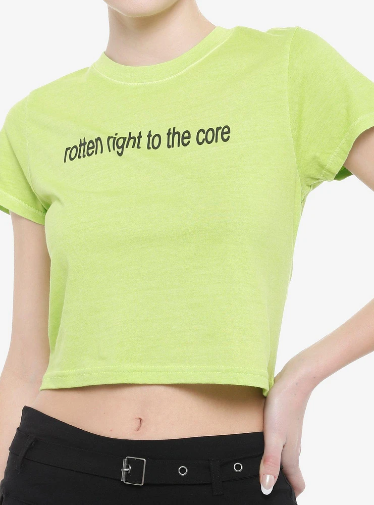 Charli XCX Brat Rotten To The Core Girls Baby T-Shirt