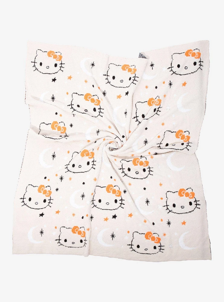 Sanrio Hello Kitty Stars & Moon Allover Print Feather Knit Throw - BoxLunch Exclusive