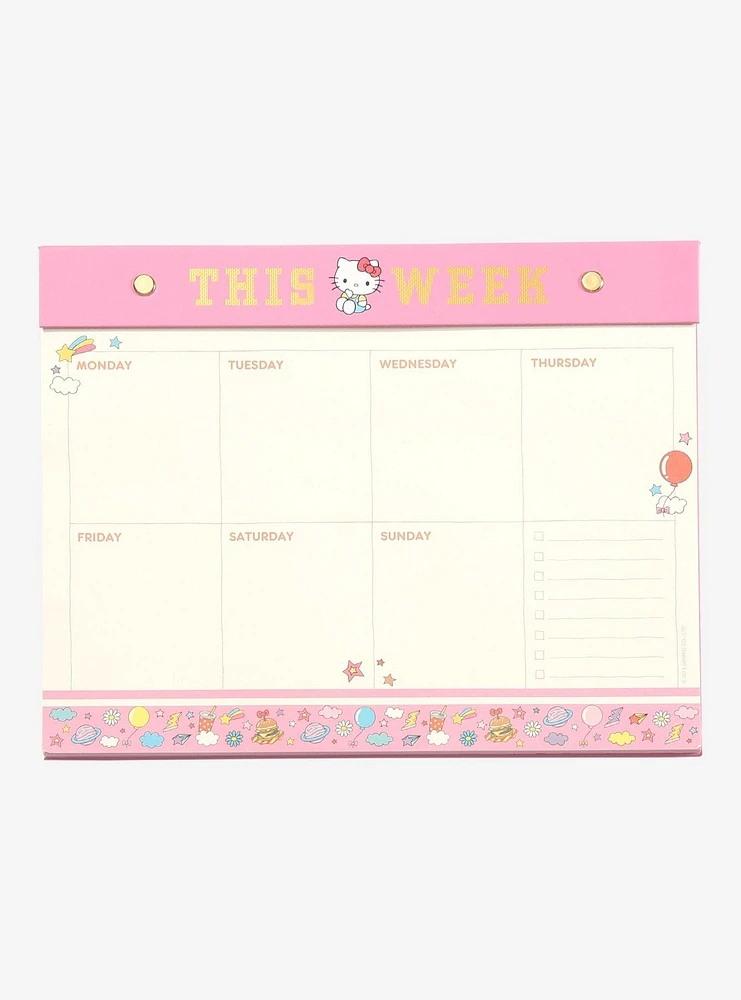 Sanrio Hello Kitty Weekly Deskpad & Sticker Set