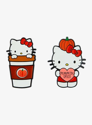 Hello Kitty Pumpkin Spice Enamel Pin Set