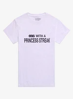 Charli XCX Brat 666 With A Princess Streak Boyfriend Fit Girls T-Shirt