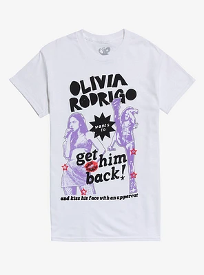 Olivia Rodrigo Get Him Back Relaxed Fit Girls T-Shirt