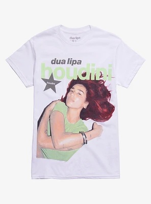 Dua Lipa Houdini Portrait Boyfriend Fit Girls T-Shirt