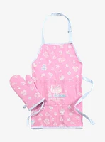 Sanrio Hello Kitty 50th Anniversary Icons Allover Print Apron & Oven Mitt Set