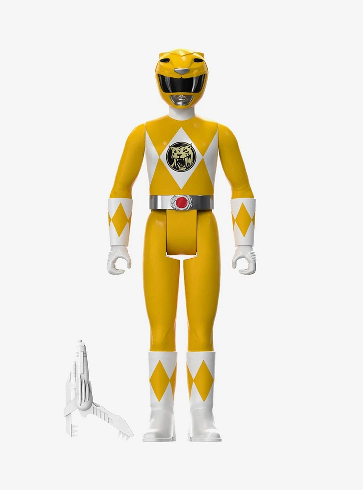 Super7 Mighty Morphin' Power Rangers ReAction Yellow Ranger SDCC 2023 Exclusive Figure