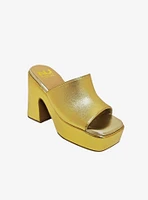 Porto Platform Slide Sandal Gold