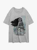 Disney Moana Joyful Womens Oversized T-Shirt