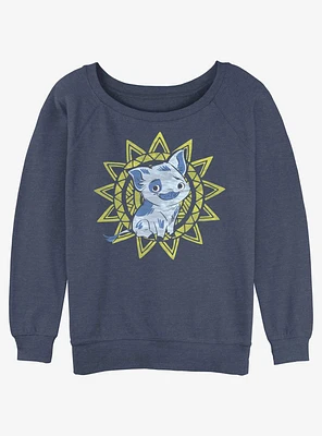 Disney Moana Sunny Pua Womens Slouchy Sweatshirt