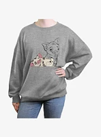 Disney Moana Pua Womens Oversized Sweatshirt