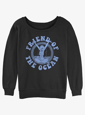 Disney Moana Ocean Friend Womens Slouchy Sweatshirt